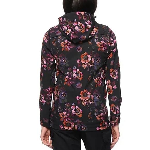 Neff Lush Acid Bloom Floral Softshell Snowboarding Jacket - Picture 2 of 10